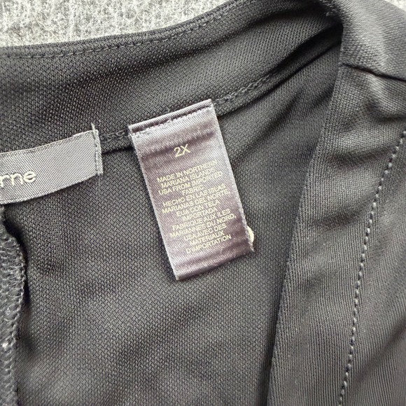 Liz Claiborne Womens 2X Black Single Button 3/4 Sleeve Cardigan Sweater - Picture 3 of 7